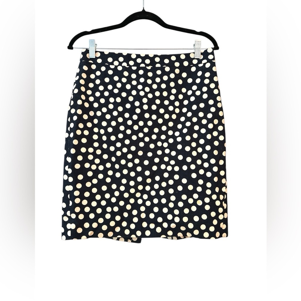 J. Crew Polka Dot Black and White Skirt - The‎ Pencil Skirt
